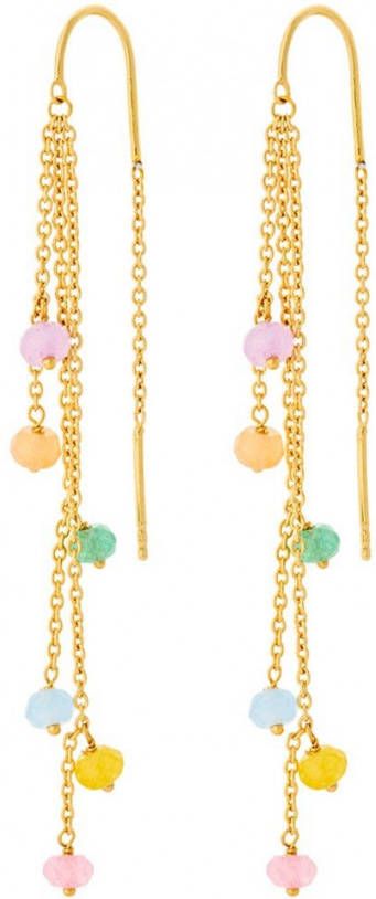 Pernille Corydon Meadow oorhangers verguld