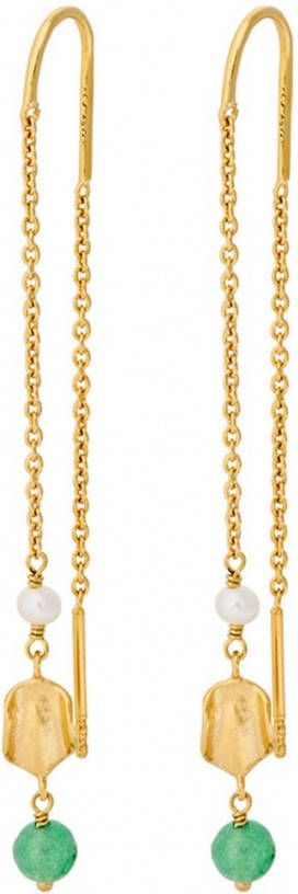 Pernille Corydon Ocean Hope oorhangers verguld