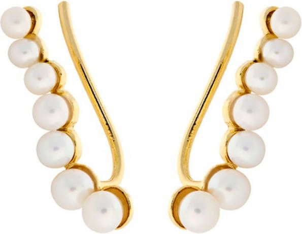 Pernille Corydon Ocean Treasure oorstekers met zoetwaterparel