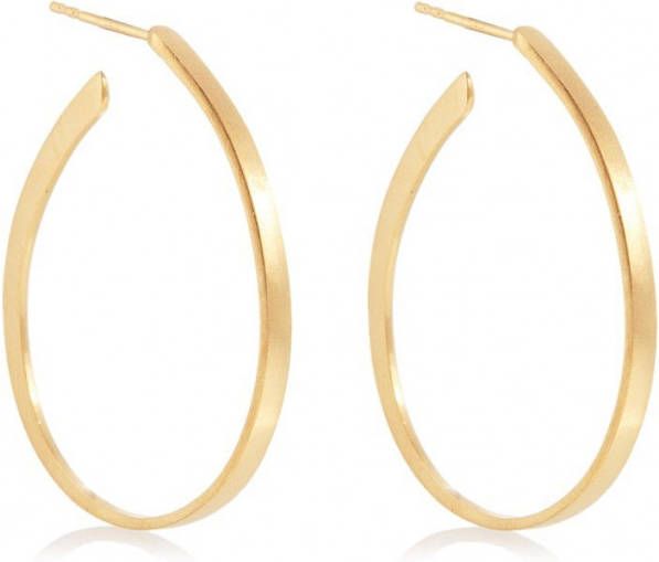 Pernille Corydon Oorringen Oval van zilver