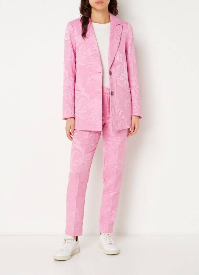 Scotch & Soda Jacquard single breasted blazer orchid pink