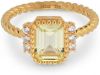 24Kae Ringen Ring met kleurstenen 925 Sterling zilver geelgoud verguld 12402Y Goudkleurig online kopen