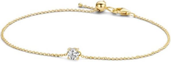 Blush Armband van 14 karaat geelgoud met zirkonia 2166YZI