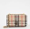 Burberry Lola Vintage Check Bouclé Small Shoulder Bag , Beige, Dames online kopen