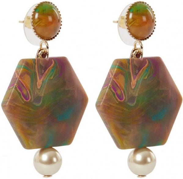 Camps & Camps Short Cosmic Love oorstekers met imitatieparel