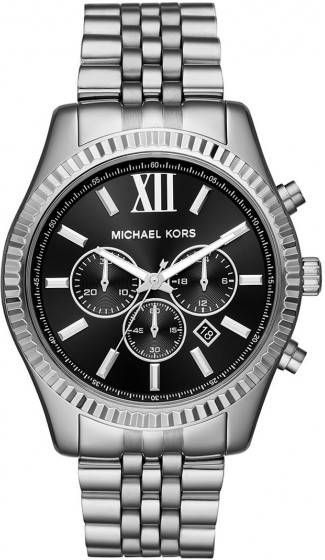 Michael Kors MK8602 Lexington Armbandhorloge in zilver 44 mm - Yulook.be
