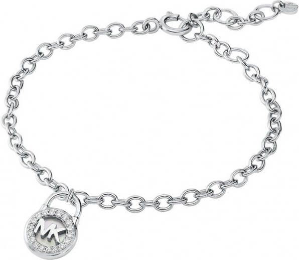 Michael Kors Premium schakelarmband van sterling zilver met parel MKC1604AH040