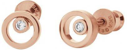 skagen Oorbellen Elin SKJ0853791 Ros&#233, goudkleurig
