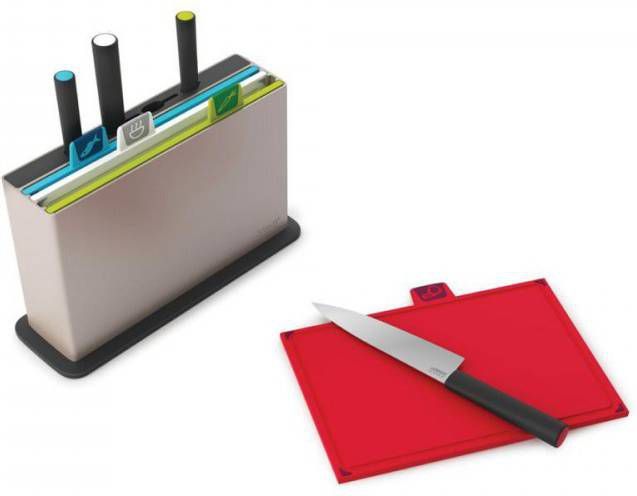 Joseph Index Advance Plus Snijplankenset Met Messen Zilver