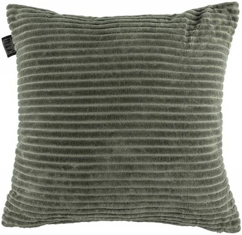 KAAT Amsterdam Ribbed Sierkussen 43 x 43 cm Donkergroen