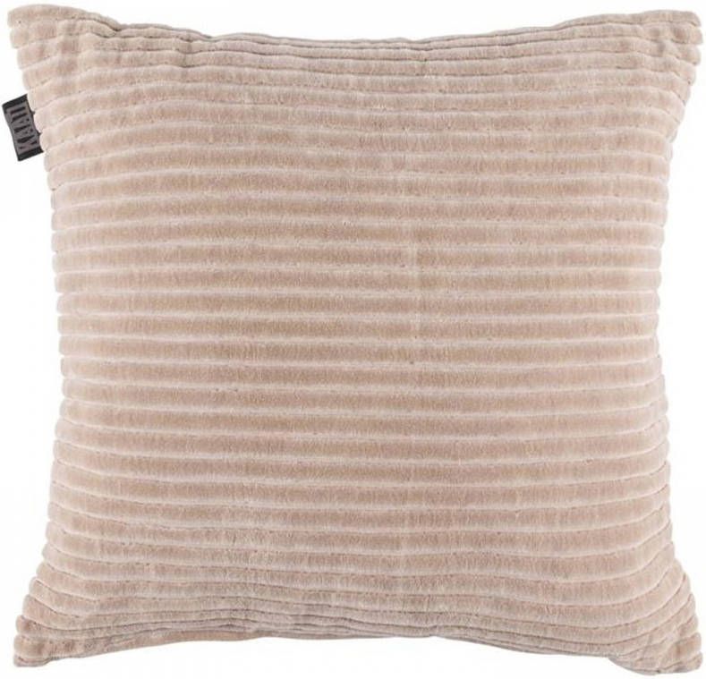 KAAT Amsterdam Ribbed Sierkussen 43 x 43 cm Zand