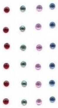 Merkloos Gezicht Sieraad Plaksteentjes 24x Stuks Verkleed Accessoires