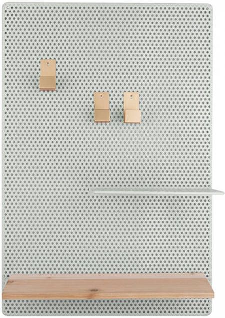 Yourstockshop Present Time Memobord Perky Mesh 34, 5 X 52, 5 Cm Staal Groen