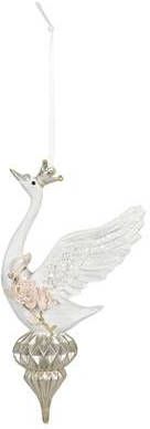 Clayre & Eef Hanger 10x6x16 Cm Wit Kunststof Rechthoek Woondecoratie Wit Woondecoratie