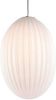 Leitmotiv Hanglamp Smart Ovaal Glas Opaal Wit Large 30x44cm online kopen