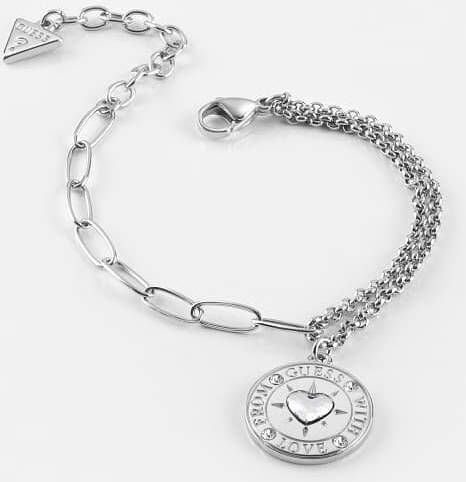Guess Armbanden UBB70000 S Armband From With Love Zilverkleurig