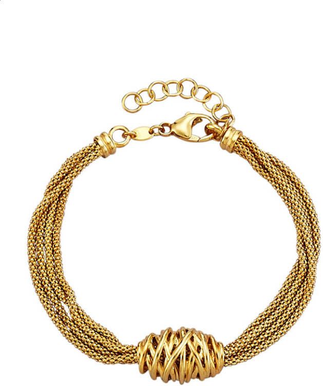 AMY VERMONT Armband van echt zilver Geelgoudkleur