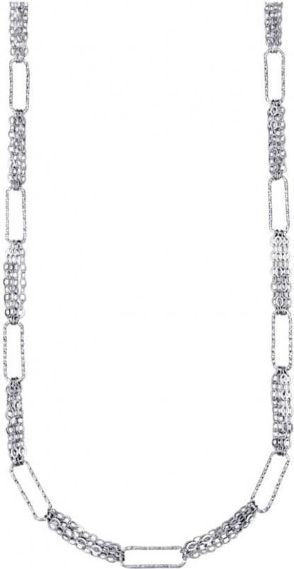 AMY VERMONT Collier gediamanteerd Zilverkleur