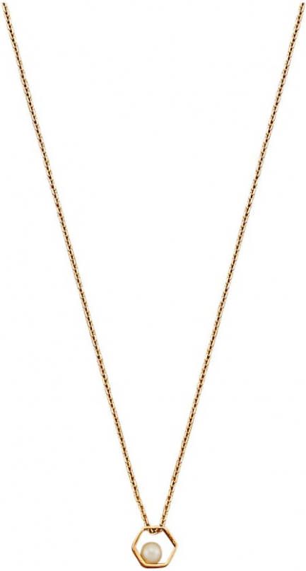 AMY VERMONT Collier met cultivé zoetwaterparel Wit