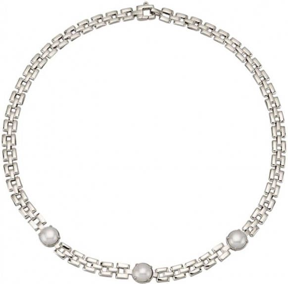 AMY VERMONT Collier met cultivé zoetwaterparels Wit