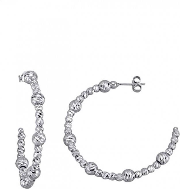 AMY VERMONT Creolen Zilverkleur