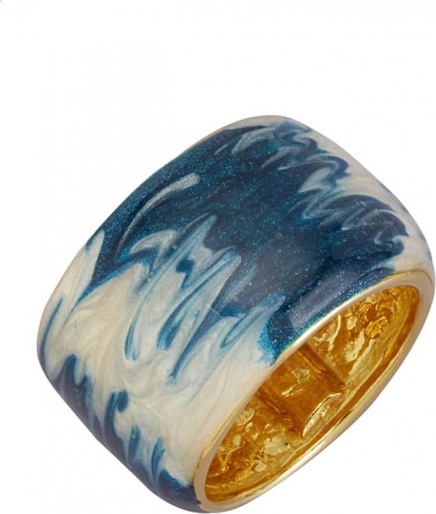 AMY VERMONT Damesring met epoxy inzet Goudkleur