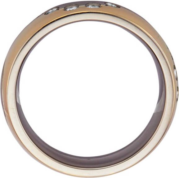 AMY VERMONT Damesring met zirkonia's Zilvergrijs