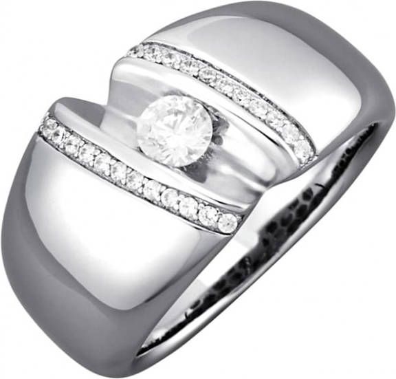 AMY VERMONT Damesring Zilverkleur