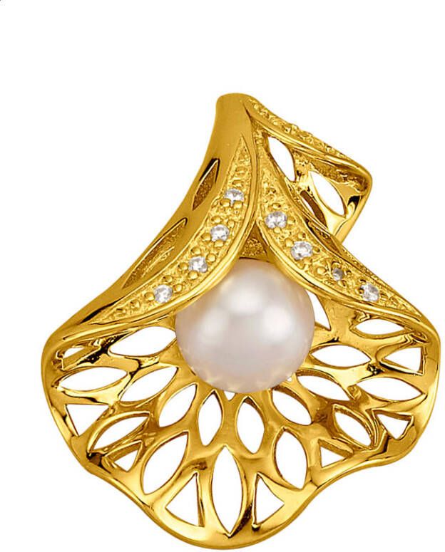 AMY VERMONT Hanger met cultivé zoetwaterparel Goudkleur