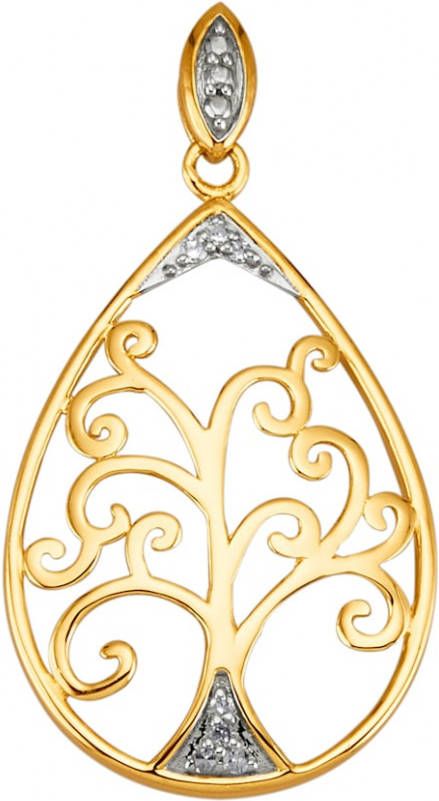 AMY VERMONT Hanger met diamanten Geelgoudkleur