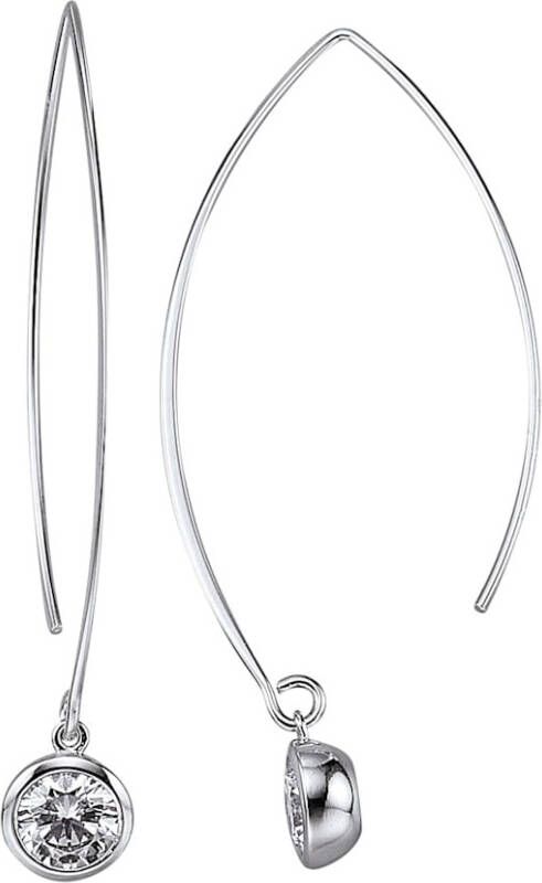 AMY VERMONT Oorbellen met synth. zirkonia's Zilverkleur