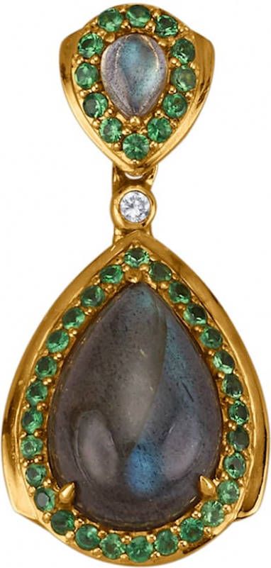 Gemondo Hanger met labradoriet cabochons Groen