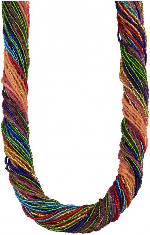 KLiNGEL Collier met Muranoglas van verguld zilver Multicolor