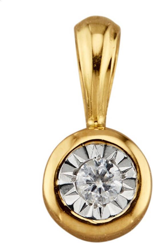 KLiNGEL Hanger met diamant Goudkleur