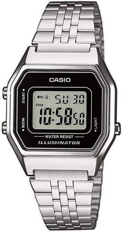 Casio Horloges Vintage Iconic LA680WEA 1EF Zilverkleurig
