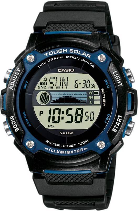 Casio Sport W S210H 1AVEG Sports Tide Graph horloge
