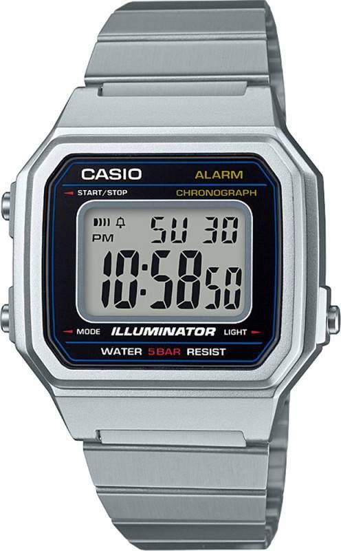 Casio Horloges Vintage Edgy B650WD 1AEF Zilverkleurig