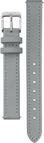 cluse Horlogebandjes Strap 12 mm Leather Silver Colored Grijs