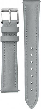 cluse Horlogebandjes Strap 16 mm Leather Silver Colored Grijs