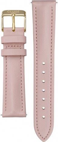 cluse Horlogebandjes Strap 18 mm Leather Gold colored Roze