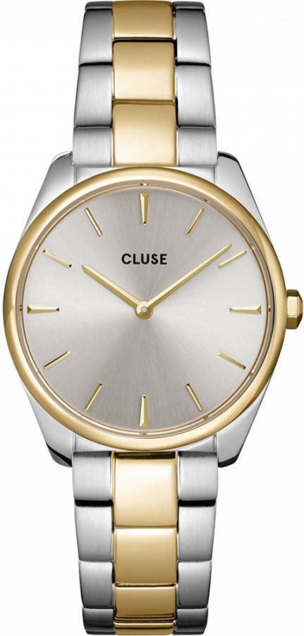 cluse Horloges Feroce Petite Steel Silver Gold colored Zilverkleurig