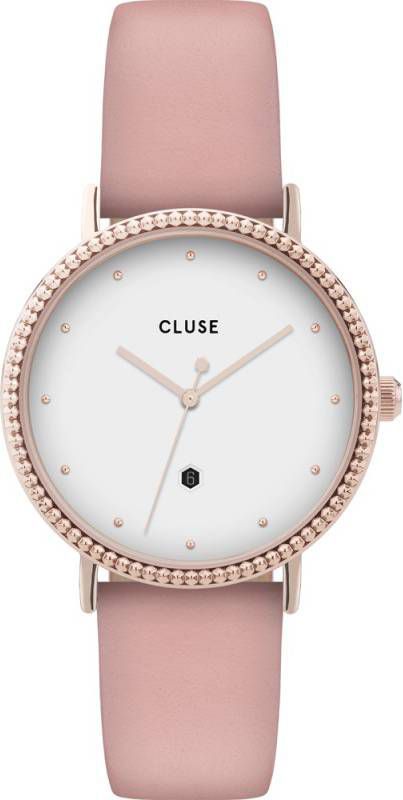cluse Horloges Le Couronnement Rose Gold Plated White Roze