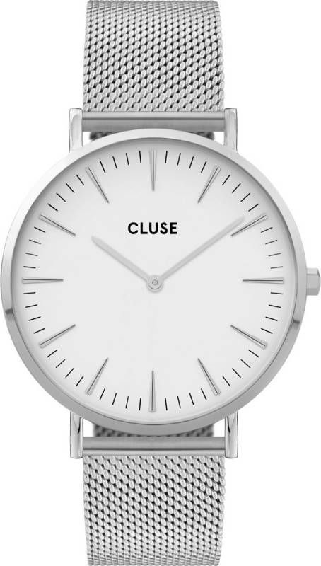 CLUSE Horloges La Boheme Mesh Silver Colored Zilverkleurig