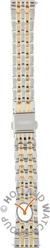 cluse Horlogebandjes 5 Link Strap 16 mm Zilverkleurig