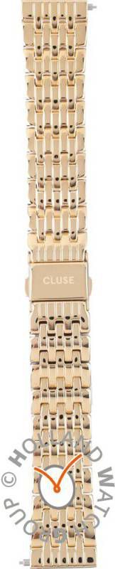 cluse Horlogebandjes Multi Link Strap 18 mm Goudkleurig