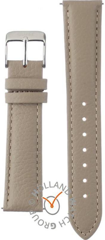 cluse Horlogebandjes Strap Silver Colored 18 mm Taupe