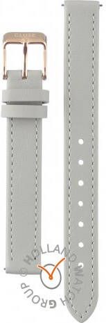 cluse Horlogebandjes Strap 12 mm Leather Rosegold colored Grijs
