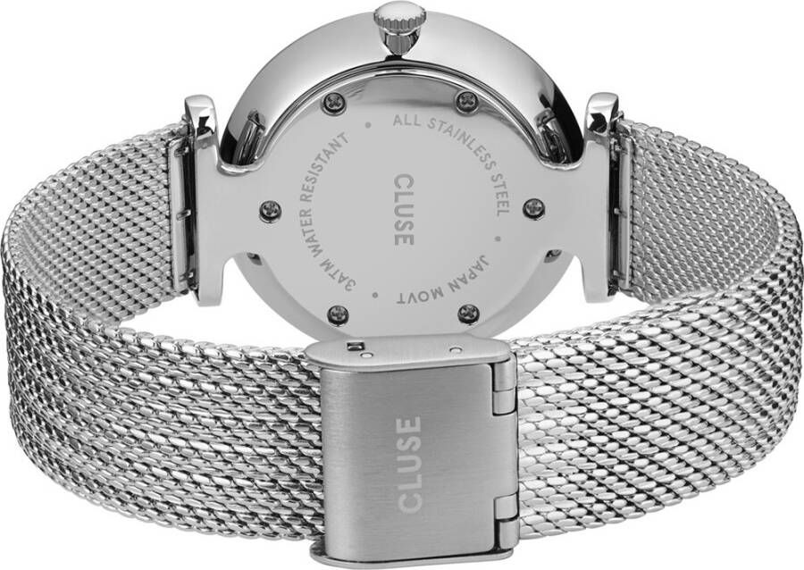 cluse Horloges Triomphe Mesh Full Zilverkleurig