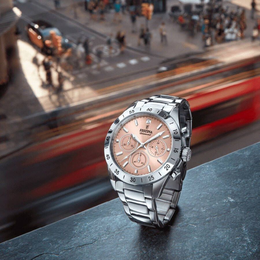 Festina Orologio Donna Cronografo Collezione Boyfriend , Grijs, Dames