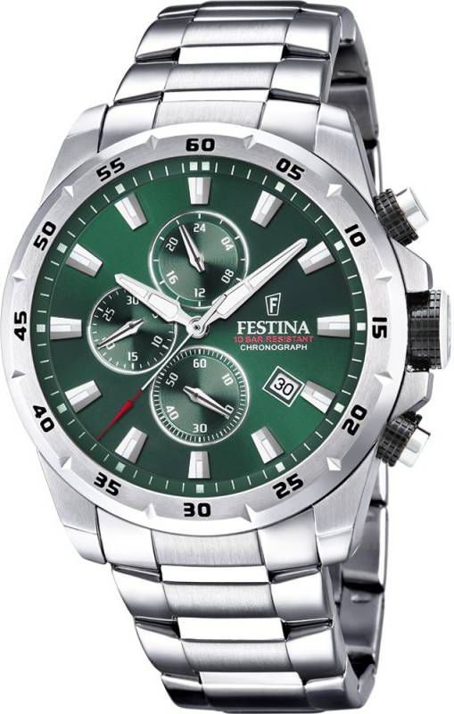 Festina Orologio Uomo Cronografo Collezione Chrono Sport , Grijs, Heren